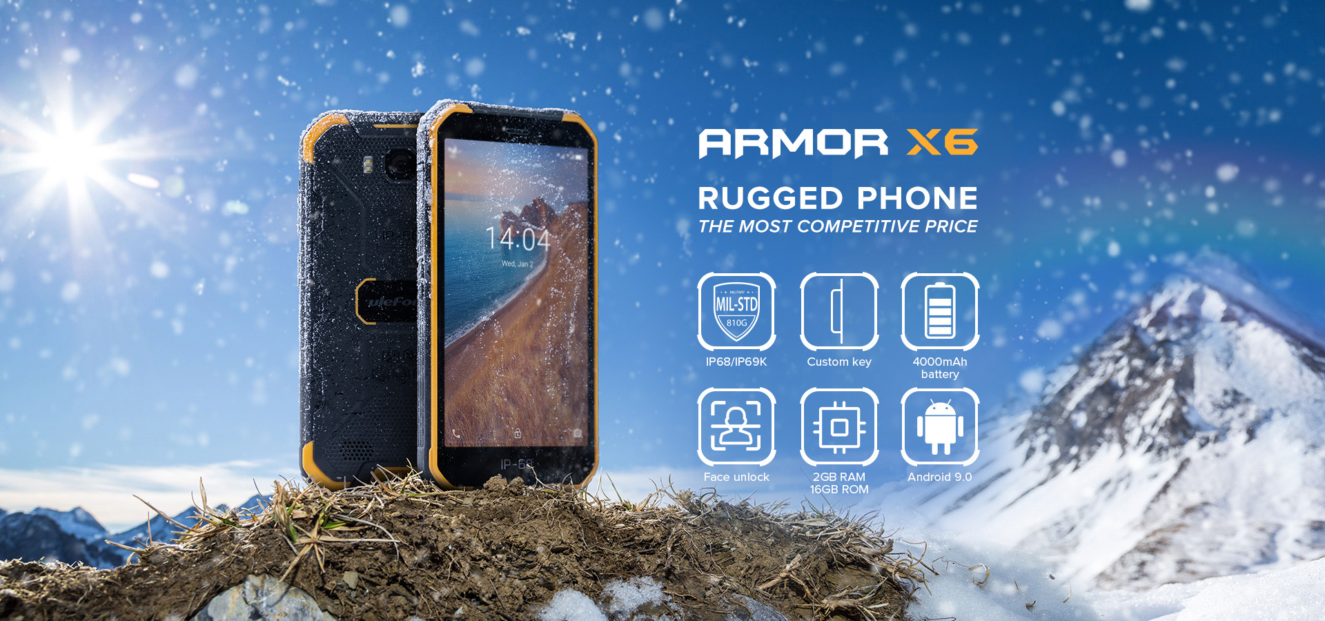 Смартфон Ulefone Armor X6 IP68/IP69K купить в Минске оптом, цена